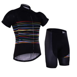 Heren Black Line Wielertrui Set 2024 Maillot ciclismo Racefiets kleding Fiets Kleding D11