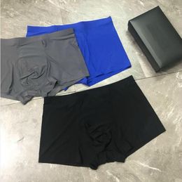 Heren onderbroeken Nieuwe modebrief Boxer Casual Solid Color Underwear Ademende ondergoed zonder doos