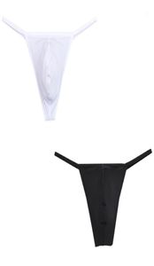 Mentes sous-vêtements sexy bikini strings gSstrings sous-vêtements lisse de glace en soie sous-tendus masculins mâle mâle sous-vêtements soft9139454