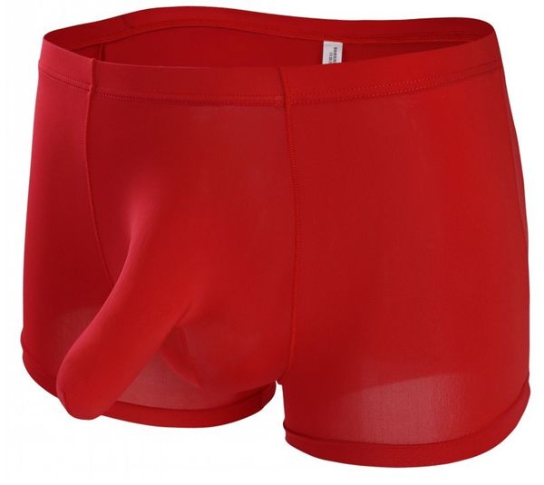 Sous-vêtements pour hommes boxers sexy shorts nez d'éléphant JJ sous-vêtements en soie glace hommes shorts pantalons