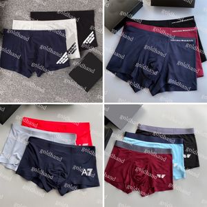 Hommes sous-vêtements caleçons Designer couleur unie Sexy Sport boxeurs décontracté marque imprimé hommes caleçons