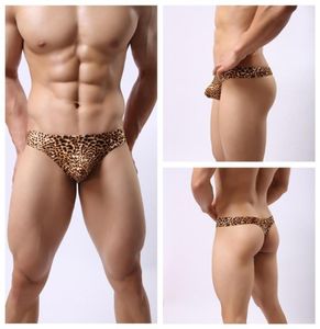 Men de sous-vêtements pour hommes sous-pants sexy légers doux respirant imprimement léopard t Male Briefs masculin Briefs Man Thongs et G Strings6403618