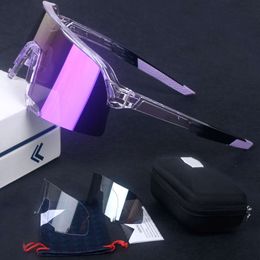 Hommes Uv100 % lunettes de cyclisme Violet S3 Speedcraft lunettes de soleil lunettes de vélo résistant route équitation verre Ultraviolet Ray SEQ2