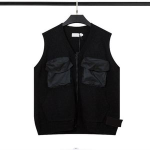 Hommes gilet designer veste vêtements de travail grande poche gilet tricot tissu à séchage rapide mode femmes tissage gilet haut grande taille M-2XL