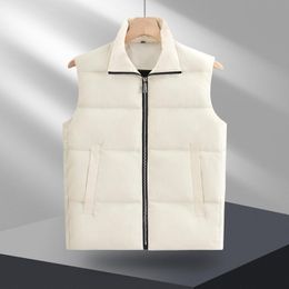 Herenvest Designervest Damesbovenkleding Herfst en winter Zwart Luxe ganzenveren Materiaal Losse jas Mode K3
