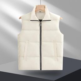 Gilet de styliste pour hommes et femmes, vêtements d'extérieur, automne et hiver, noir, luxe, plume d'oie, manteau ample, mode K3