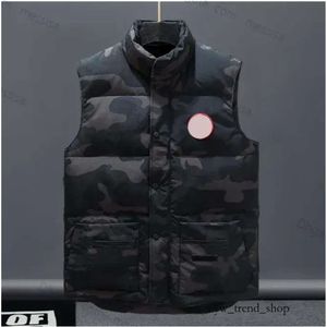 Herenvest Designervesten Jas van Canadian Goose Jas Vest Verenmateriaal Losse jas Grafietgrijs Zwart en wit Blauw Mode Canda Goose 750