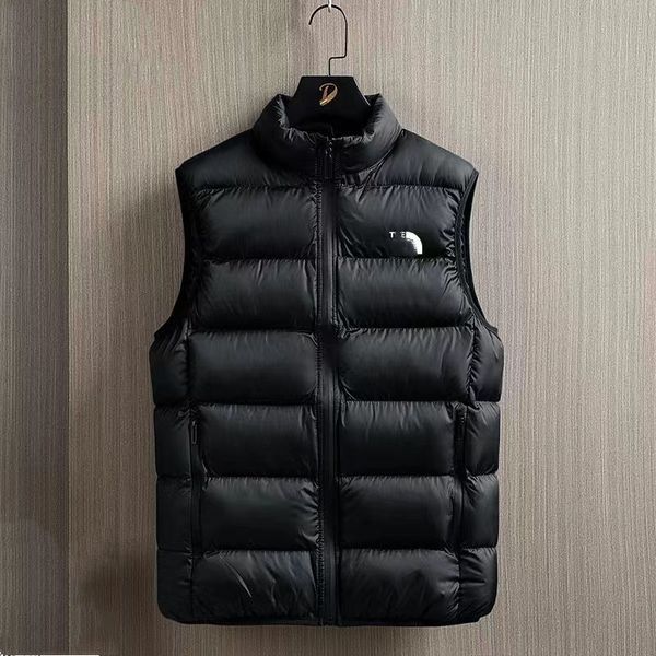 gilet pour hommes gilet bouffant gilets de créateurs camisole surdimensionnée sans manches col montant coupe-vent ultra léger fermeture éclair mode polyvalent gilet ample et léger