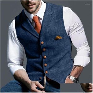 Gilets pour hommes 2023 Printemps et automne Tendance européenne américaine Gilet Casual Treillis Slim Fit Manteau Drop Livraison Vêtements Vêtements Vêtements d'extérieur C Otkof