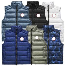 Herenvesten 6 kleuren Designerkleding Canada Gilet Topkwaliteit Gans Crofton Witte Eend Donsjack Winter Heren Bodywarmer Dames Gilets Dames Vest Highend Body Warm