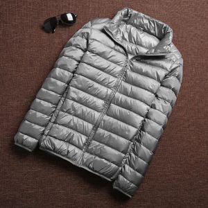 Heren Vesten Autumn Duck Down Jacket Ultralight Men Winterjas draagbare waterdichte reis Parka's Fashion Stand Collar Dunne Outdersear 221129