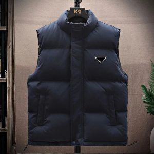 Heren Vesten Coats Designer Men Jacket van omgekeerde driehoek waastcoat veren materiaal losse jas winterjas mannen en vrouwen buiten jas