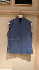 Herenvesten lente loro piano Casual donkerblauw vest met ritssluiting