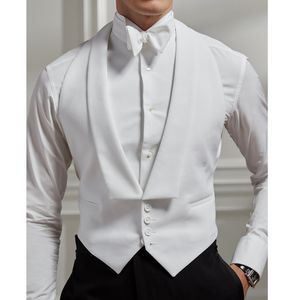 Hommes Gilets D'été Blanc Hommes Gilet Pour Mariage Soirée De Bal Occasion Sur Mesure Unique Poitrine Mâle Gilet Formelle Performance 230313