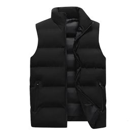 Heren Vesten Vest Mannen Herfst Jassen Dikke Man Mouwloze Jassen Mannelijke Warme CottonPadded Vest Gilet Veste Hommes 231010