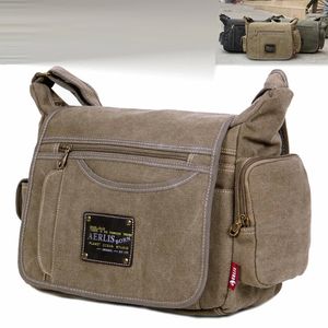 Mens Vintage Canvas Bag Men Casual Crossbody Bag For Men Messenger Bag Man Travel Shoulder Bolss Bolsa Masculina alta calidad 240402