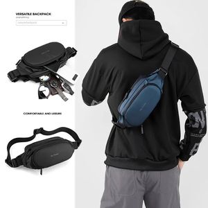 Heuptas voor heren Multifunctionele borsttas Buitensporten Messenger Bag Anti-spattende borsttas Mannelijke mobiele telefoontas 240311