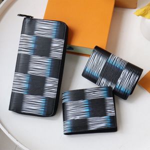 Cartera para hombre Titular de la tarjeta 5A Monedero de cuero genuino Carteras de diseñador Mujer Bolso para hombres Titulares de tarjetas clásicas Monedas Vuttons Famoso embrague Cartera con caja de alta calidad