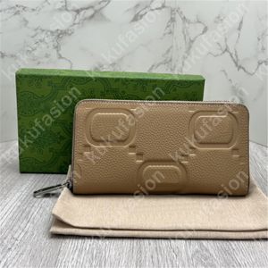 Cartera para hombre Super G Carteras de cuero de diseñador Tarjeta de crédito Moda Monedero largo Letras dobles Porte Monnaie Pasaporte Carteras de lujo