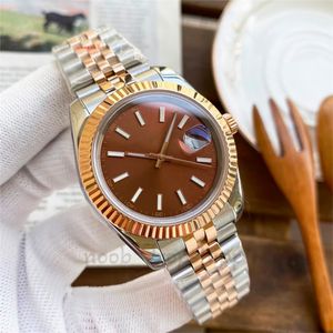 2023 herenhorloge 41/36 mm automatisch 31 mm / 28 mm quartzhorloges saffier waterdichte horloges luxe ronde roestvrijstalen horloges paar datum kijk gewoon beperkt