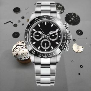 Reloj para hombre 41 mm Bisel de cerámica Autmatic Mechanical Mvement Watches WaterPrf Sapphire Glass All Dials WRK Strap de acero inoxidable Orlgi Di