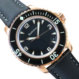 Herenhorloge 8215 automatisch uurwerk saffierglas lederen band polshorloges lichtgevend zwart datum wijzerplaat rosé goud 2836 mechanische ST9 horloges