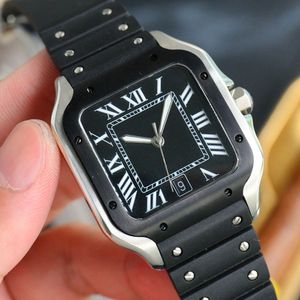 Montre pour hommes AAA montres de créateur 40MM cadran noir automatique mécanique classique montres bracelet en caoutchouc Montre de luxe