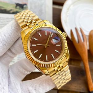 2023 Herenhorloge Automatisch 41/36 mm Mechanisch 31 mm / 28 mm quartzhorloges met doos Saffier waterdichte horloges Luxe paar gouden horloge roestvrijstalen horloges