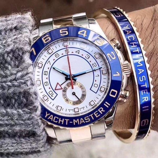 Montre pour hommes automatique d'affaires 44MM montres mécaniques calendrier saphir étanche 904L en acier inoxydable Montre de Luxe montres-bracelets pour hommes