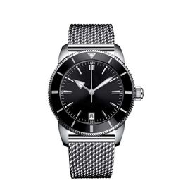 Relógio masculino movimento mecânico automático completo de trabalho alta qualidade relógio de pulso azul preto designer watchs2890