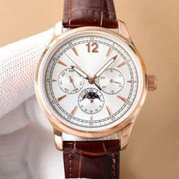 Bekijk automatische mechanische beweging horloges voor mannen Moon Phase Watch roestvrijstalen kast 40 mm zakelijke polshorloges Montre de Luxe