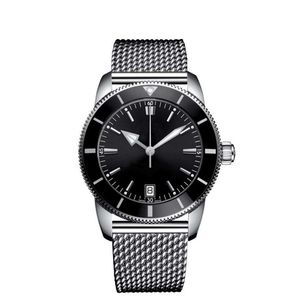 montre à hommes Mouvement mécanique automatique Full Fonction de haute qualité Men de bracelet Blue Black Designer Watchs266X