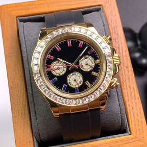 Herenhorloge Automatische mechanische horloges 40 mm kast met diamanten saffier Damespolsband Montre de Luxe