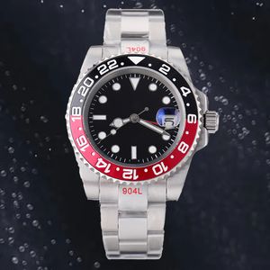 reloj para hombre Batman GMT Relojes Reloj For Men Automatic 8215 Movimiento 904L Acero inoxidable Sapphire Sapphire impermeable Condición de pulsera de pulsera Montre con caja