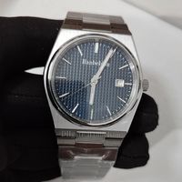 Mentez la montre ￠ hommes Blue Mouvement en verre Bottom Bottom Steel Strap Wrist Wrists Watches 40 mm