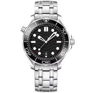 Herenhorloge Zakelijk casual horloge Zwarte keramische ring Hoge kwaliteit horloges Masters Luminous 42MM 2813 Automatisch James 007 Mechanisch uurwerk Horloges doos