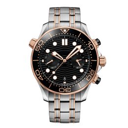 Herenhorloge Klassiek 44 mm heren automatisch uurwerk roestvrijstalen armband saffierglas waterdicht lichtgevende mode mechanische horloges