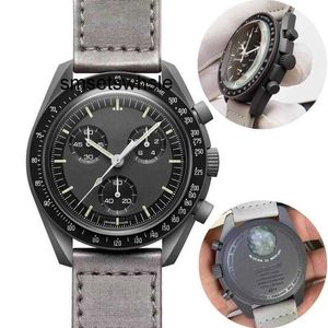 Montre homme Clean L 42mm biocéramique pleine planète lune mercure Mission or fonction couple nom 2023 nouveau BZSA