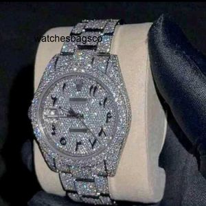 Montre pour homme Clean Stone 6tz6 Moissanite Diamond Watch La personnalisation peut passer le mouvement mécanique automatique pour homme Montre étanche 4019240