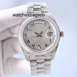 Herenhorloge Schoon horloge Heren Diamond Digner horloge Automatisch mechanisch uurwerk 41 mm band Stainls staal saffier Waterdicht Mode armband