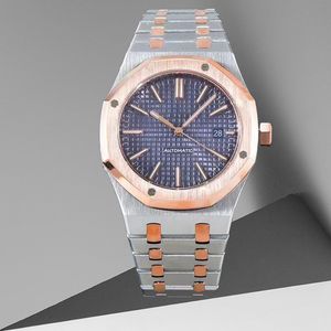 Montre pour homme de luxe à mouvement automatique, de haute qualité, en or rose, taille 42MM, bracelet en acier inoxydable 904L, étanche, saphir Orologio, montre de haute qualité