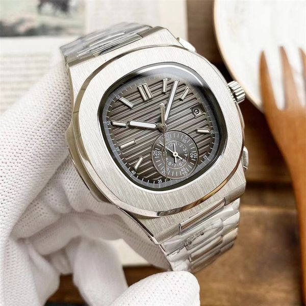 designer de montres pour hommes montres mécaniques de haute qualité 40mm Nautilus Boutique bracelet en acier montres de créateurs pour hommes en gros montre cadeau baida 03