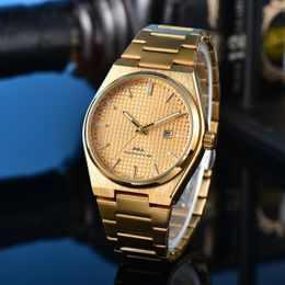 Matriz de relojes para hombres relojes para hombre de alta calidad AAA Relojes de cuarzo Gold Green Watches Gold 41 mm Luxury Watch Curren Watch de acero inoxidable Fecha de pulsera Relogy
