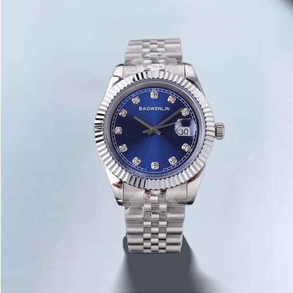 Reloj del diseñador para hombres Relojes para mujer AAA Moda automática Modes Montres Armbanduhr Regalos Parejas U1 Relojes 31 31 41 mm Diamond Blue Montre 72