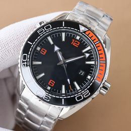 Watch pour hommes montre une montre mécanique automatique montre 43,5 mm en céramique minéral Céramique Band en acier inoxydable étanche Montre de Luxe Diver Watch