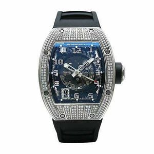Herenhorloge Designer Horloge Luxe Merk RM010 Platina Originele Diamond Set Automatisch Mechanisch Herenhorloge van hoge kwaliteit