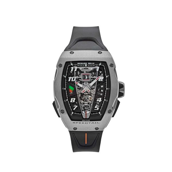 Reloj para hombre Reloj de diseño marca de lujo RM40-01 McLaren Speedtail Tourbillon de cuerda automática