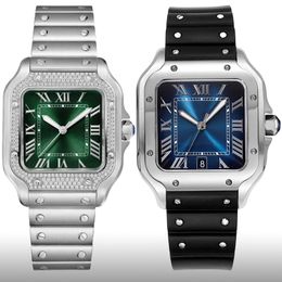 Montres pour hommes montres de montre de haute qualité Sant0ns 39,8 mm Classic Rome Dial Mouvement mécanique Automatique Montres 904L