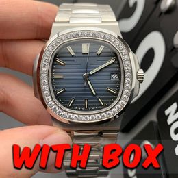 Relojes para hombres relojes de alta calidad PP 5711 3AAA Classic 40 mm Sports Mechanical Mechanical Watch 904L Sapphire impermeable Sapphire con caja