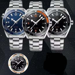 Remplacez les montres de montres pour hommes Relojes de mer de haute qualité avec sac rouge 43 mm Cérame de circonscription automatique Sapphire Saphire Areat en acier Montre Luxury Watch